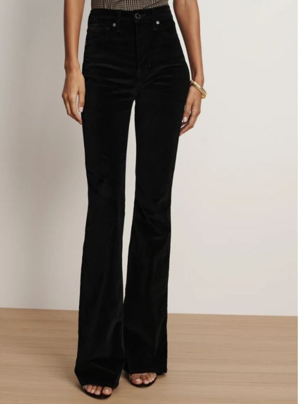 Veronica Beard Beverly Velvet Skinny-Flare Pant High Rise sz 29 ** Hemmed to 30"